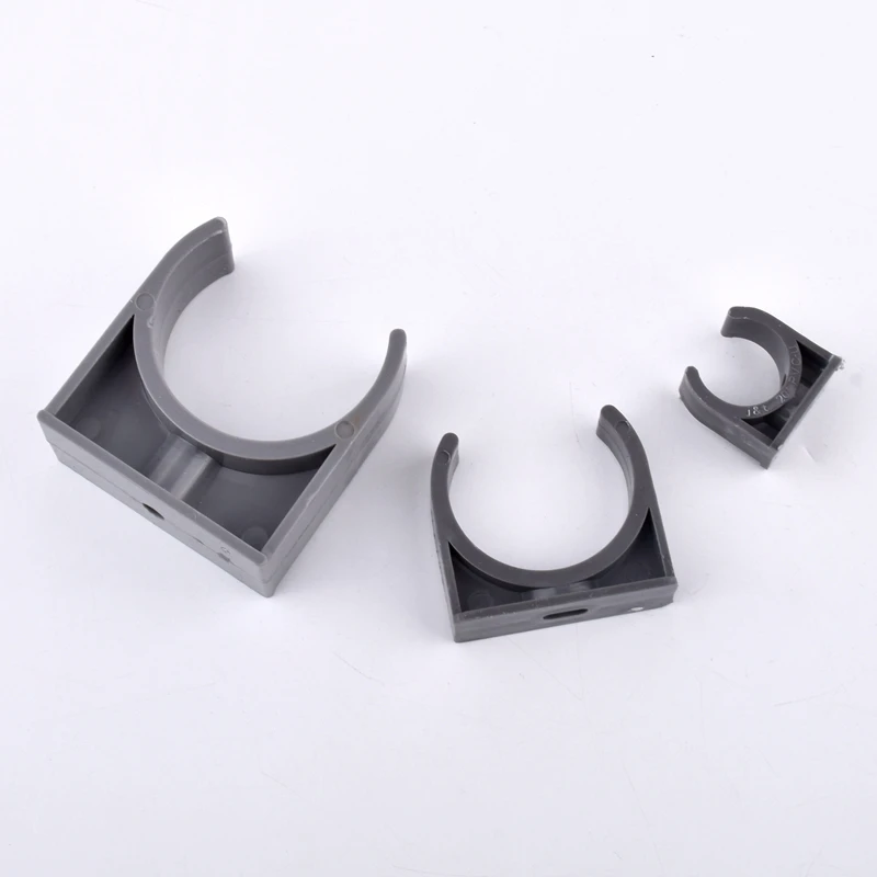 2~10Pcs 20~40mm PVC Pipe Clamp Aquarium Fish Tank Tube Clip U-Type Brace, Garden Watering Irrigation Pipe Support Retainer Joint