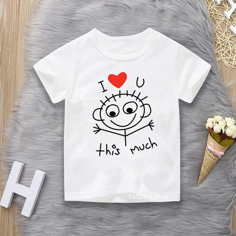 Children's T-Shirt Cartoon PAZ Mafalda Or QUIERO Cafe Print Kids Graphic T-Shirt Harajuku Kawaii Funny Girls T-Shirt Tops Tees