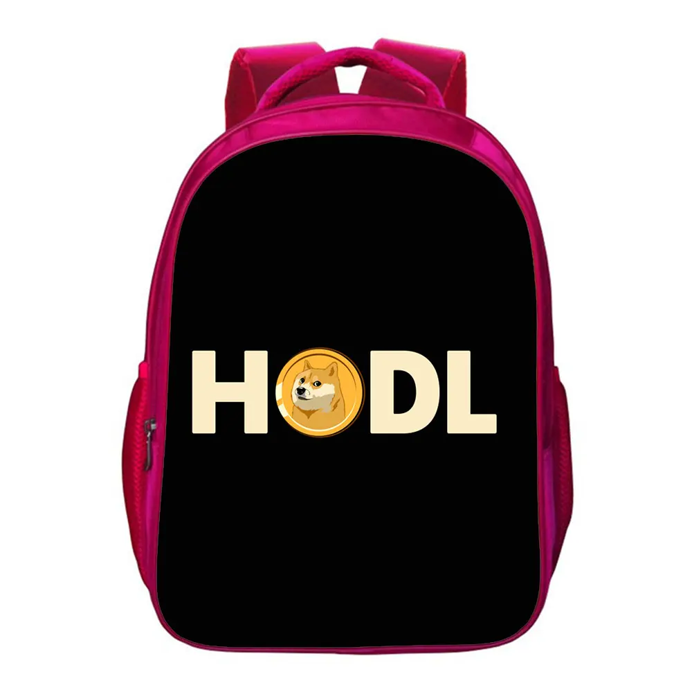 Dogecoin School Bag Backpack Boy Girl School Bag Teens Storage Bag Travel Bags Rucksack 16 Inches School Bag Mochila