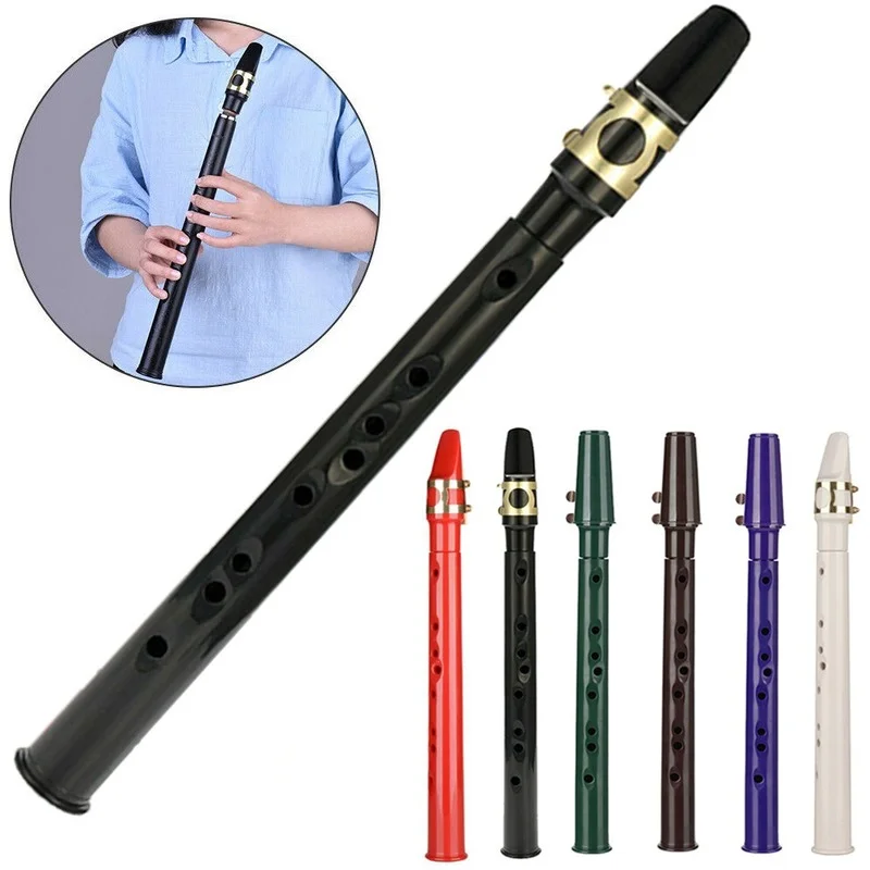 

Mini Pocket Saxophone Portable ABS Sax Woodwind with Storage Bag Solid Color Training Saxophone Musical Accessories new