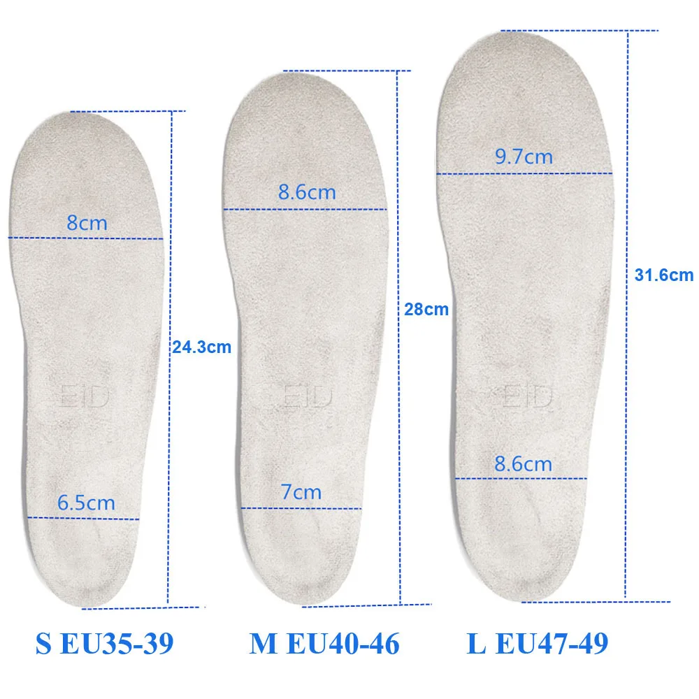 EiD Plus size 48 Yard Silicon Gel Insoles Foot Care For Plantar Fasciitis Heel Spur Running Sport Insoles Shock Absorption Pads