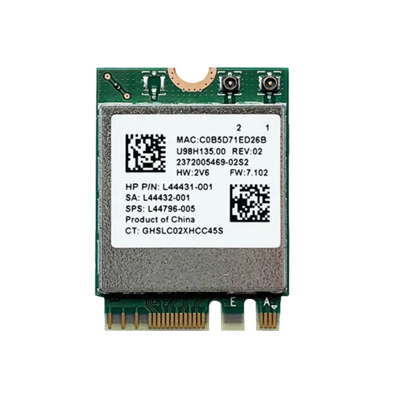 RTL8822ce WIFI CARD 2.4G/5G dual band 802.11ac 867Mbps m.2 wifi card mudule + Bluetooth 5.0 network card