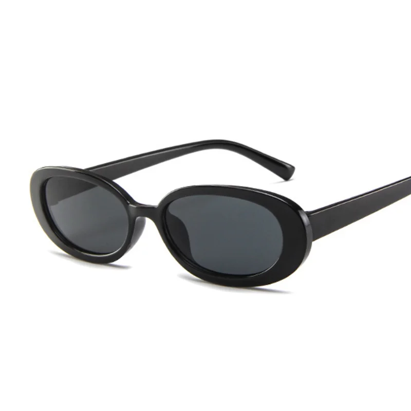 Vintage Oval Sunglasses Woman Retro Brand Designer Small Frame Female Sun Glasses Black Shades Fashion Leopard Oculos De Sol