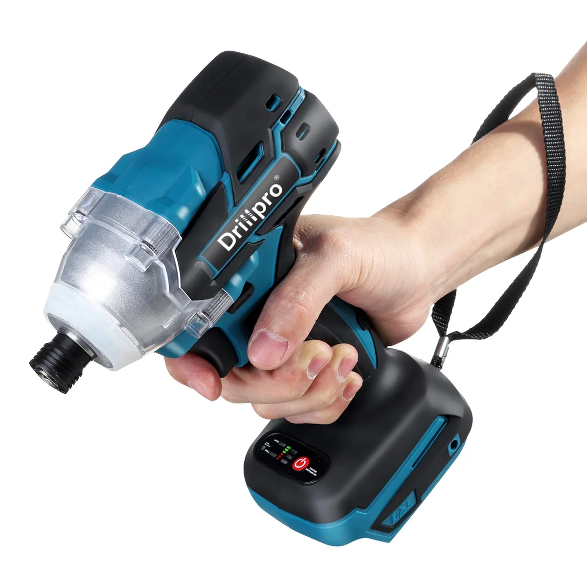 Drillpro Cordless Electric Screwdriver Rechargable Electric Drll Driver 1/4 inch Power Tools For Makita 18V Battery