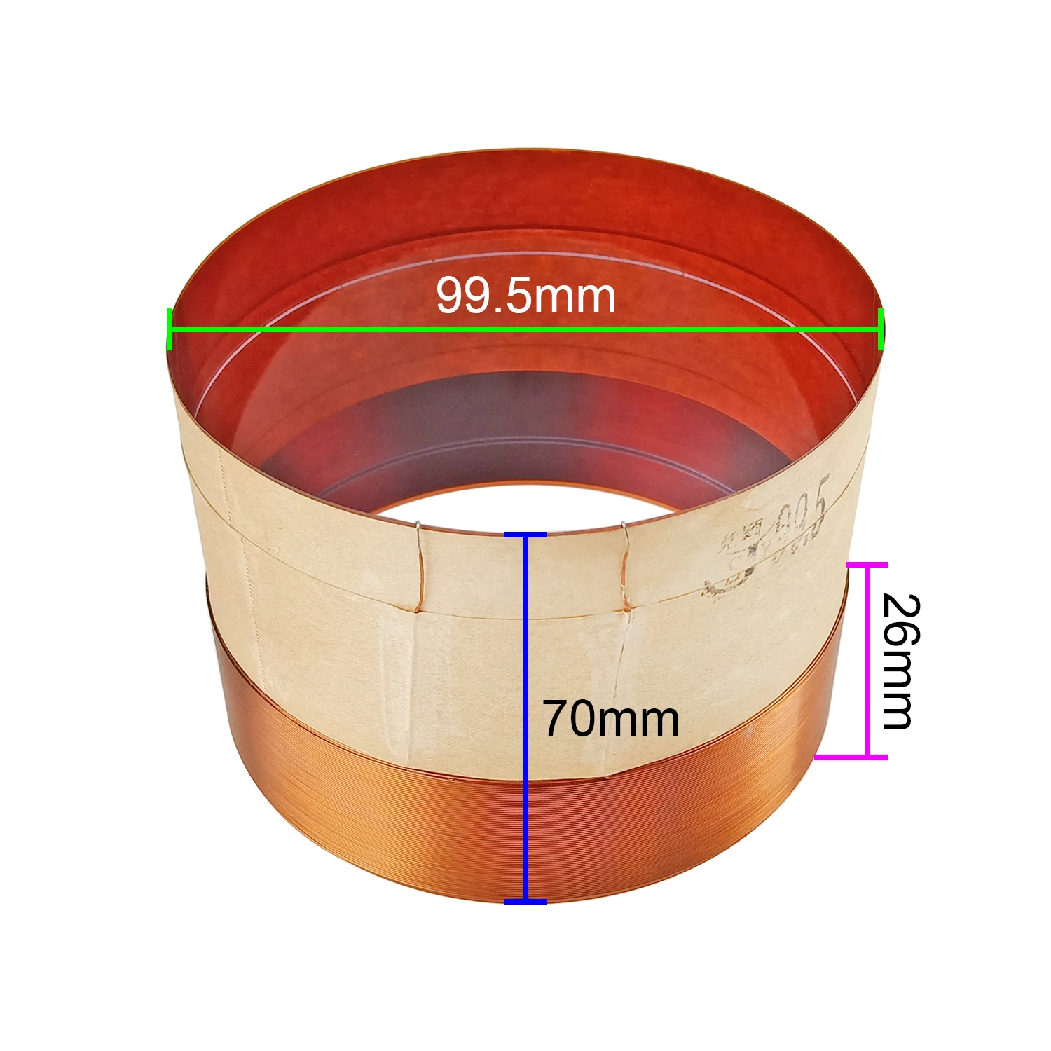 GHXAMP 99.5 الأساسية المتكلم ملف صوتي KSV سلك مستدير 8Ohm باس مكبر الصوت ملف صوتي إصلاح مضخم الصوت الملحقات لتقوم بها بنفسك 2 قطعة