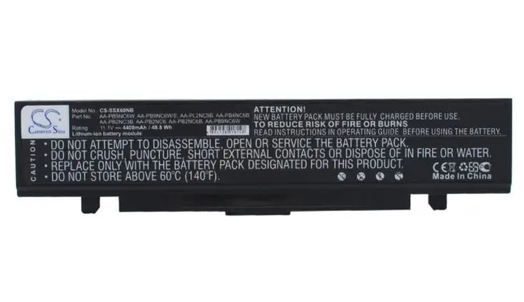 

cameron sino 4400mah battery for SAMSUNG M60 Aura T5450 Chartiz P210-XA01 P460 P50-C003 Q320-32P R40 XIP 2255 AA-PB2NC6