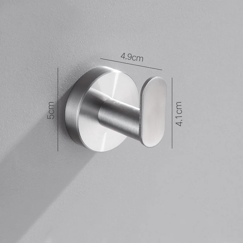 304 Stainless Steel Clothes Hook Bathroom Hardware Robe Hooks Hat Hook Door Hook Rack