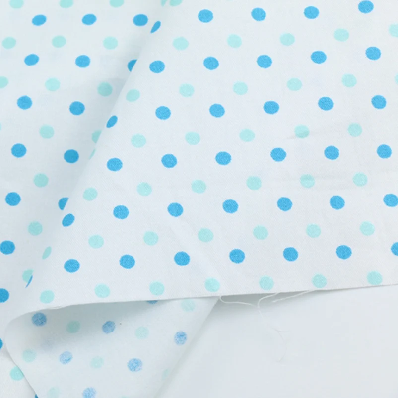 4mm Polka Dot 100% Cotton Twill Fabric for Baby Clothes Bedding DIY Handmade Materials By Half Meter