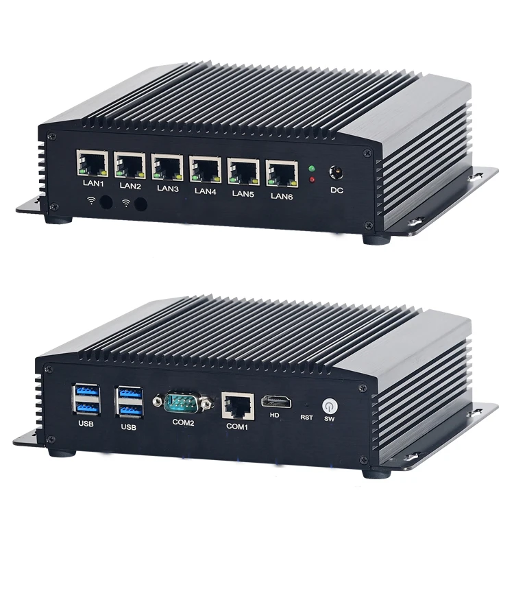 Firewall Router Computer VPN Intel Celeron 2955U Core I3 4005U 6157U I5 4200U 6 Ethernet Sever CONSOLE USB VGA Pfsense FAN PC