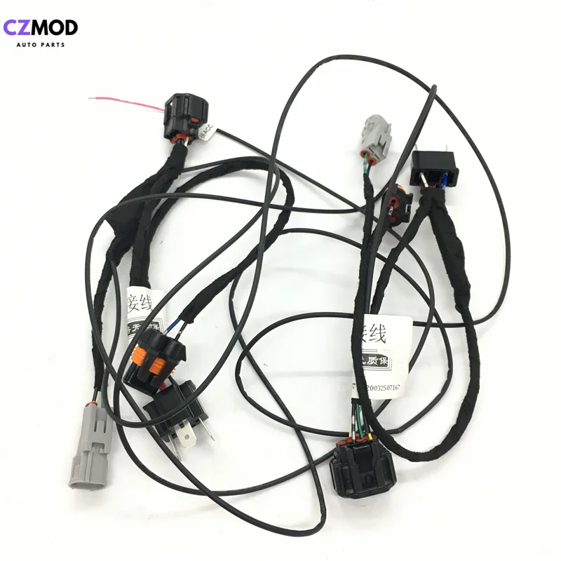 Car Headlight Modification Upgrade Transfer Wire Harness Headlamp Modify For Honda 15-18 VEZEL From Halogen To LED Play And Plug