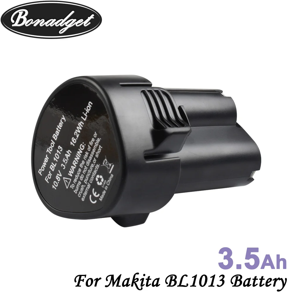 Bonadget 3000mAh/3500mAh 10.8V 12V BL1013 bateria do narzędzi Makita BL1013 BL1014 BL1015 LiIon wymień akumulatory elektronarzędzia bateria