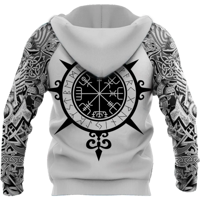 Fenrir Wolf Valknut Tattoo 3d Geprint Heren Hoodies Harajuku Mode Capuchon Herfst Unisex Hoodie Sudadera Hombre