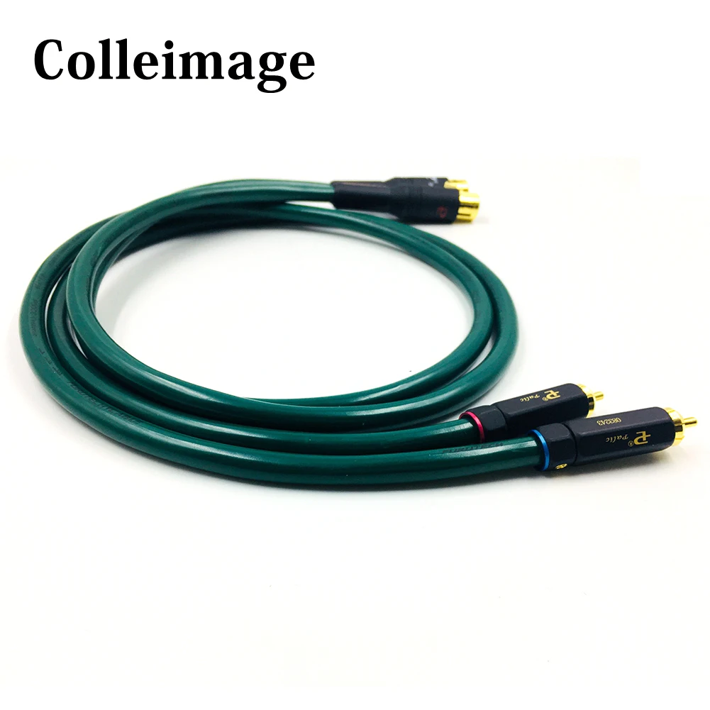 Colleimage  H1 pair 2pcs H Hi-end HIFI Pair FA-220 OCC  XLR to Male RCA Audio Cable Cables Wire Line