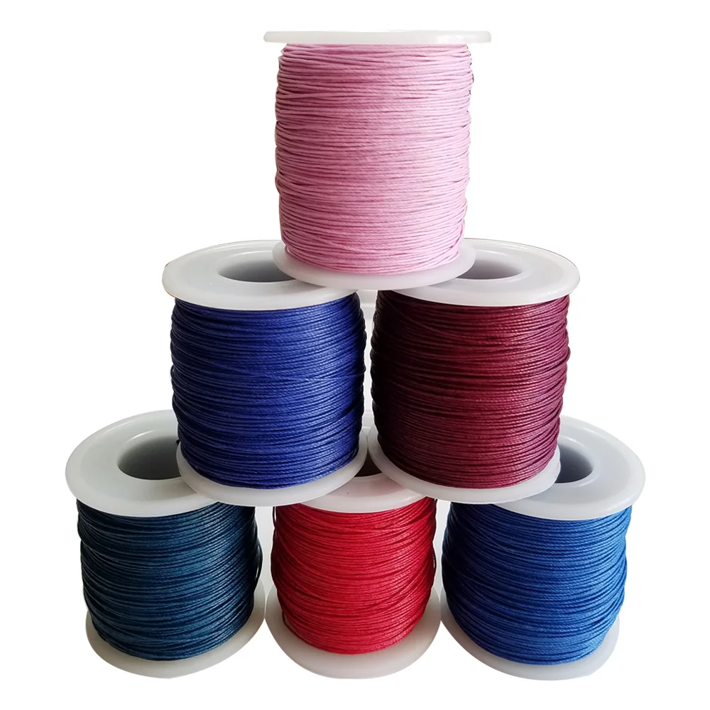 

High quality Waterproof 100% Linen waxed threads 150m/roll twine cords macrame rope for sewing handmade accessory DIY