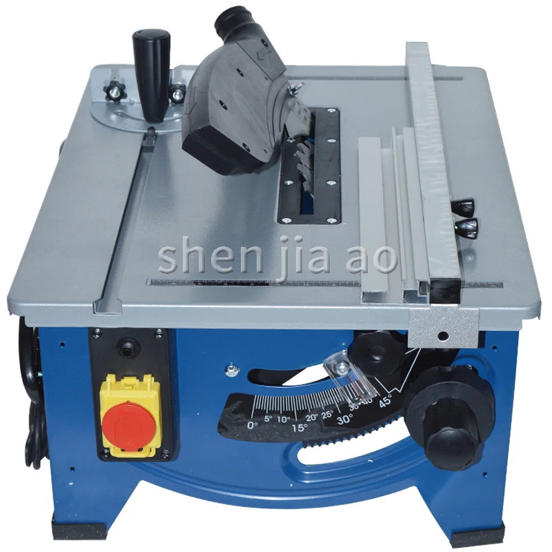 4800r / Min Sliding Woodworking Table Saw 210 Mm Wooden Diy Electric Saw Circular Angle Adjusting Skew Recogniton Saw