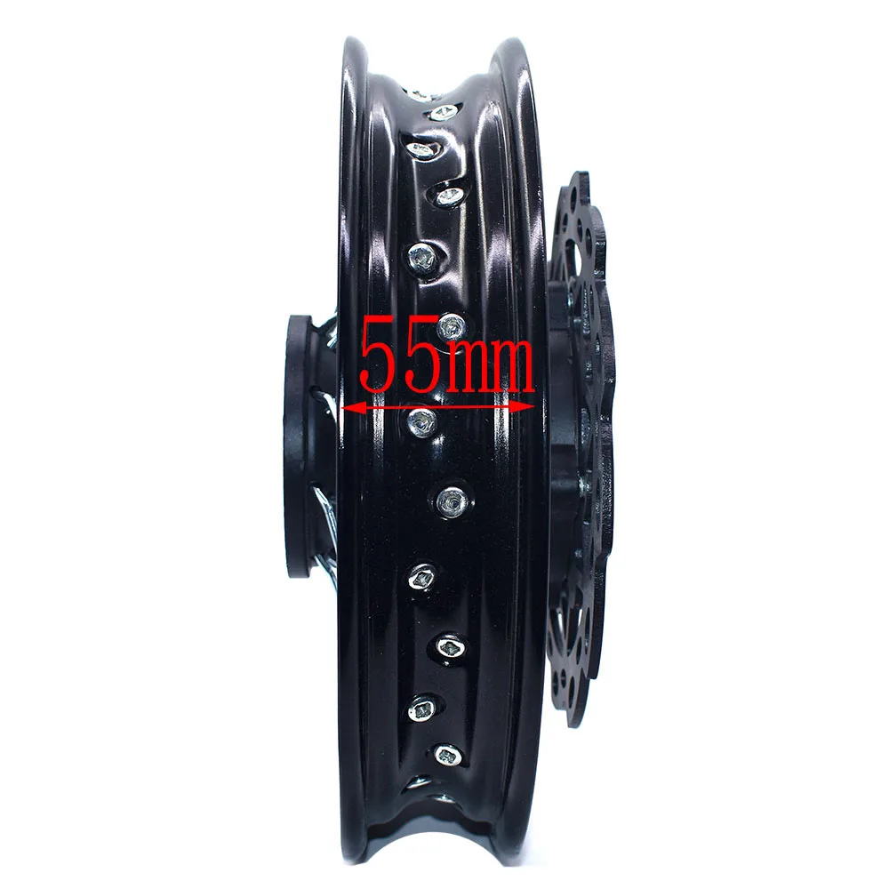 1.60-10 Inch Front Aluminum Alloy Wheel Rim with 190MM Brake Disc Plate Rotor 32 Spoke For Dirt Pit Bike Off-Road Motorcycle