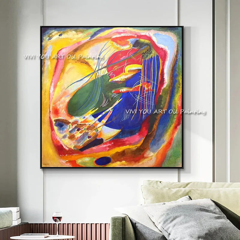 

The Top New Handmade Wassily Kandinsky Oil Painting Picture Wall Pictures Decor Art For Living Room Home Decoration Frameless