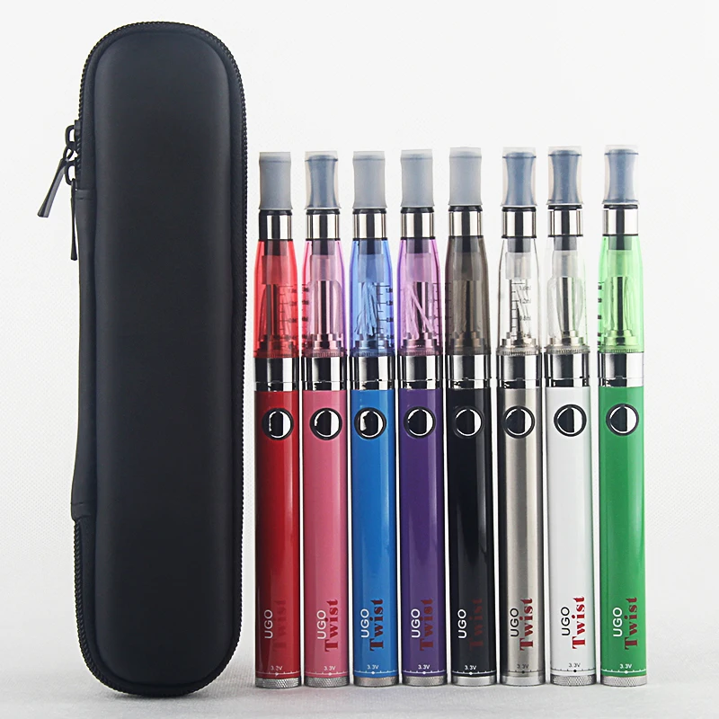 Electronic Cigarette UGO Twist Evod CE4 Atomizer Carry Zipper Kit 650 900mAh eCigs Smoking