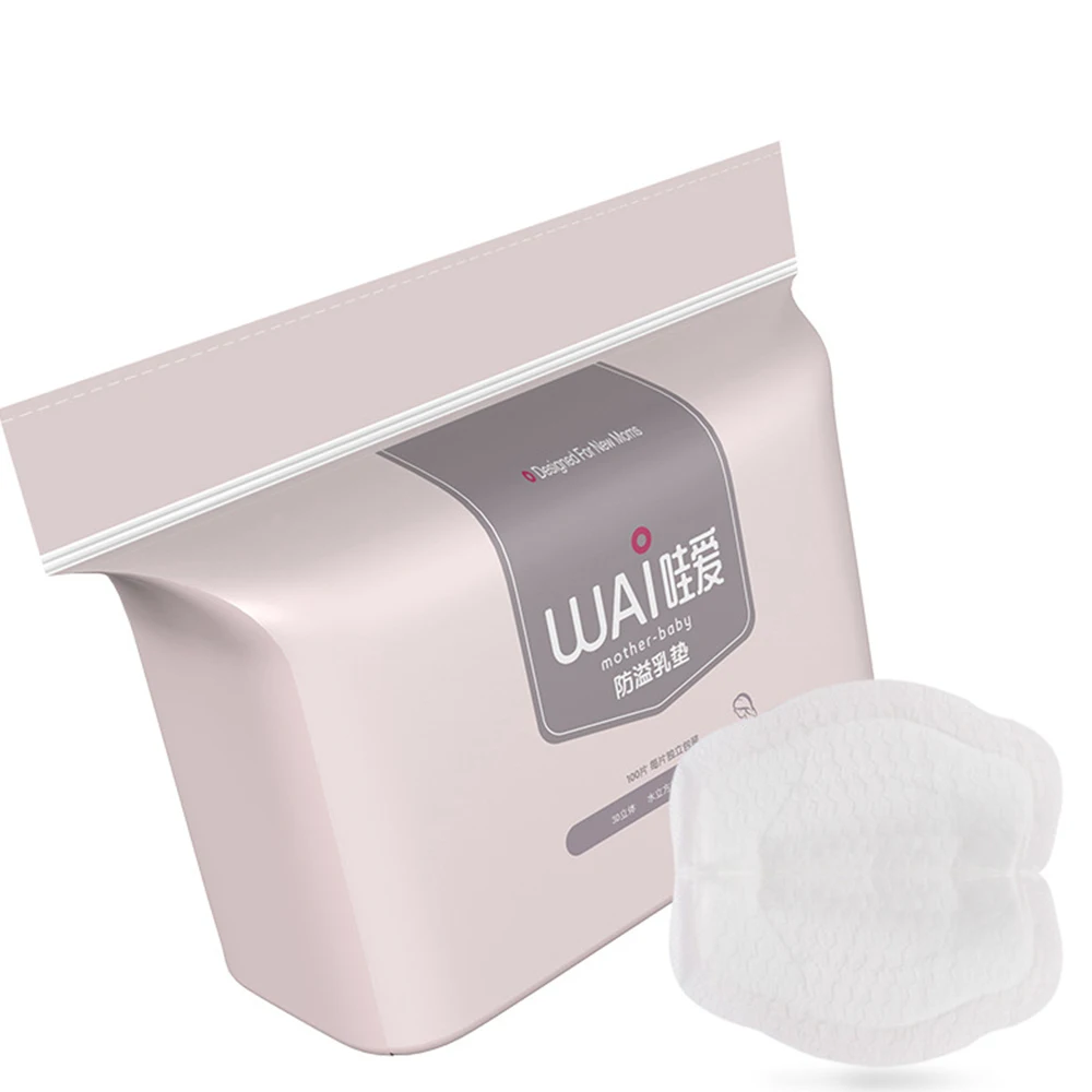 100Pcs/set Dünne Einweg Pflege Pads Atmungsaktive Hervorragende Saugfähigkeit Brust Pads Wasserdichte Fütterung Pad für Mama