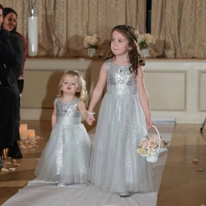 كريستال زهرة الفتيات فساتين الزفاف الخرز الترتر الفتيات فساتين المسابقة الاطفال بالتواصل الكرة ثوب الأطفال ملابس رسمية
