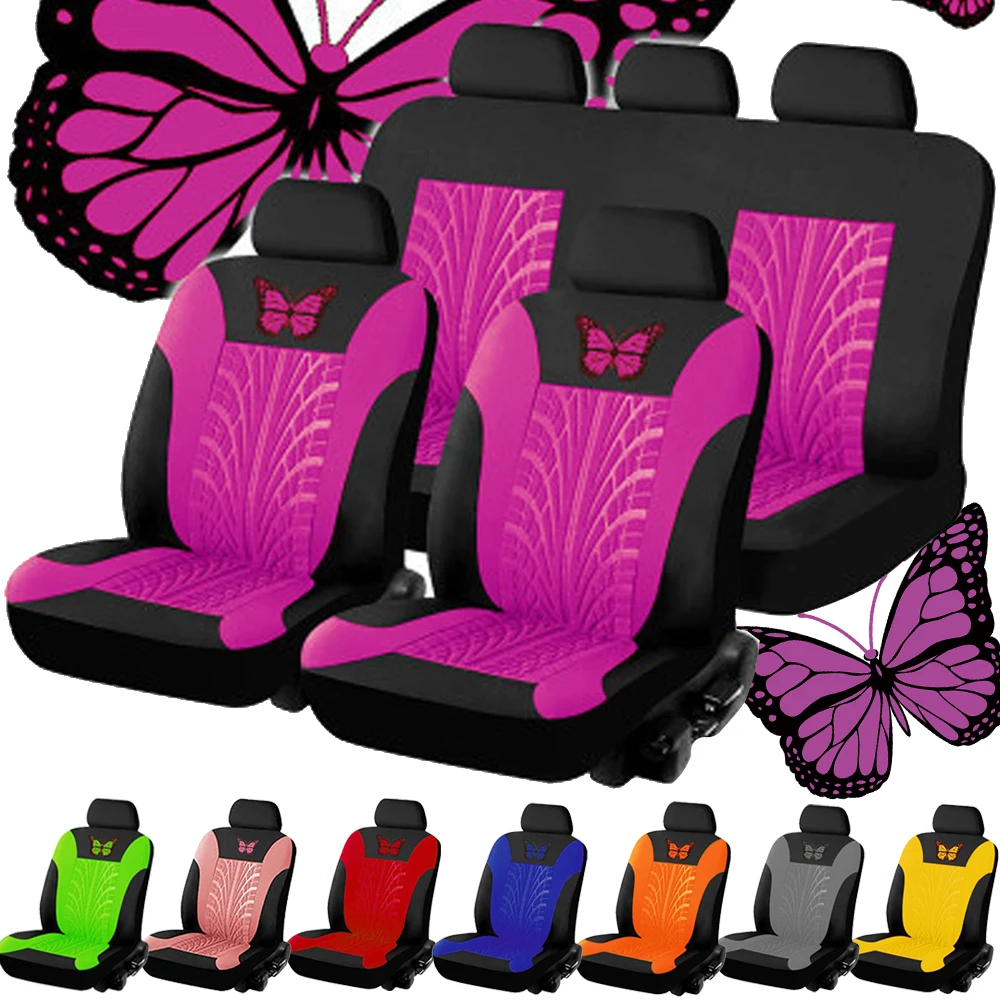 Fashion Car Seat Covers Universal Car Seat Cover Car Seat Protection Covers Women Car Interior Accessories (9 Colors)