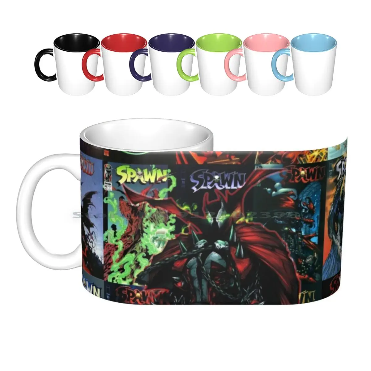 Ceramic Mugs Coffee Cups Milk Tea Mug Soawn Comic Comic Book Hell Demon Geek Hero Superhero Creative Trending Vintage Gift