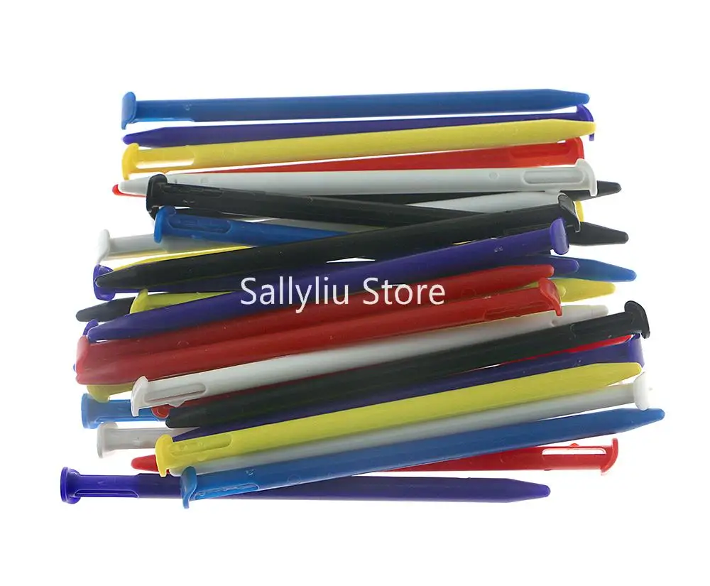 พลาสติกหลายสีหน้าจอสัมผัสสไตลัสปากกาสำหรับนินเทนโดใหม่ 3DS คุณภาพสูง 5 ชิ้น/ล็อต