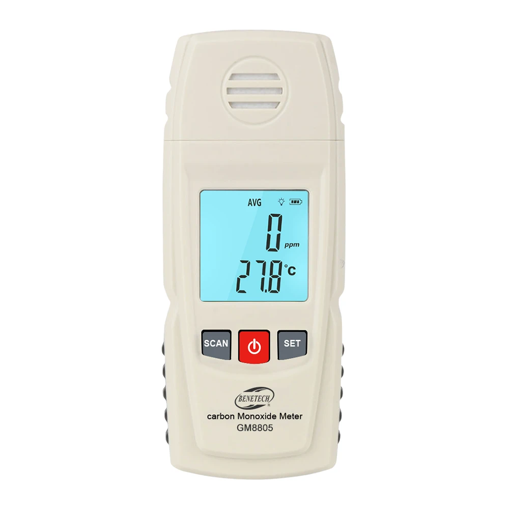 BENETECH Gas Analyzer Air Quality Monitor Handheld Digital Co Monitor Tester Carbon Monoxide Detector GM8805 CO Gas Monitor