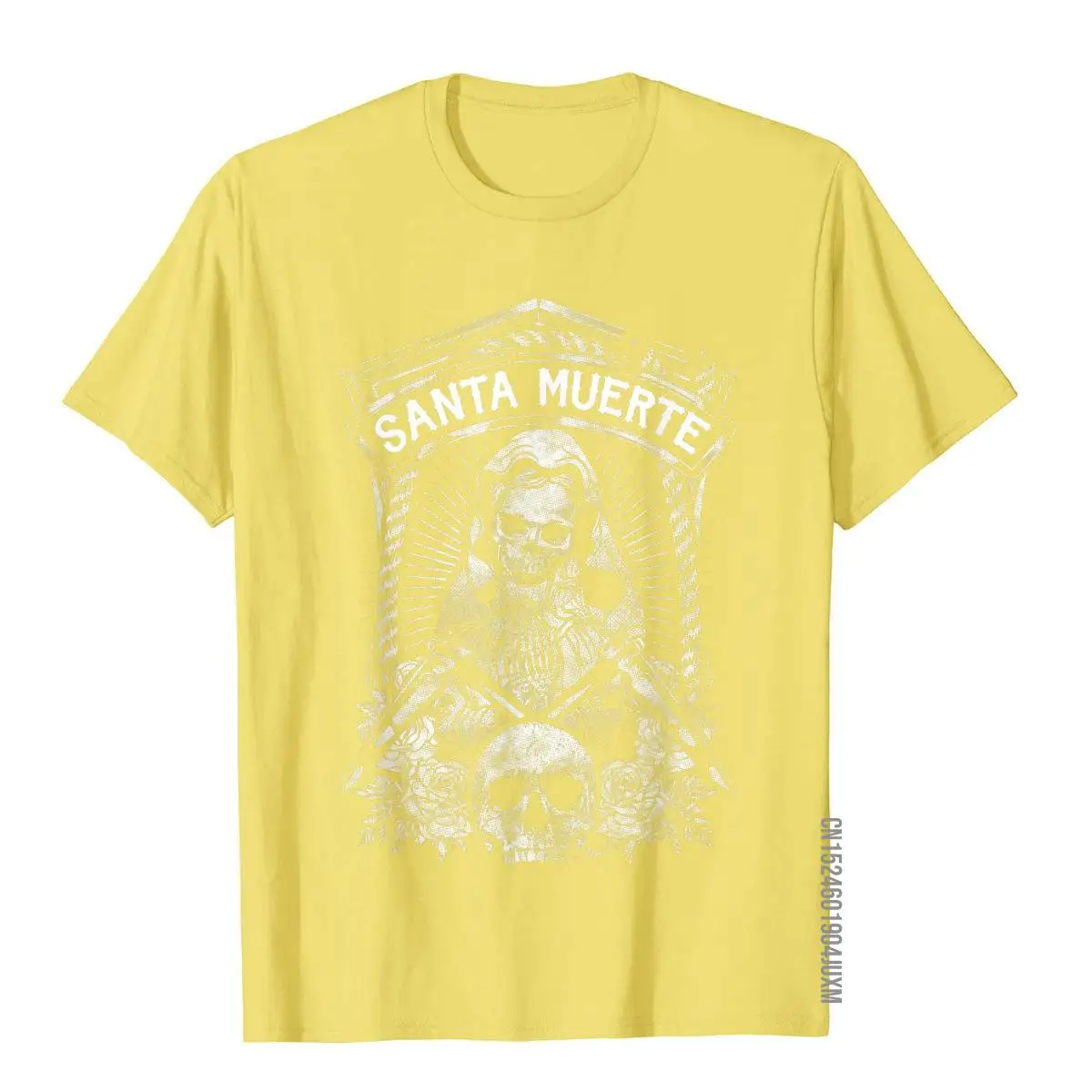 La Santa Muerte The Mexican Grim Shirt Wholesale Young Tops & Tees Comfortable Top T-Shirts Cotton Family