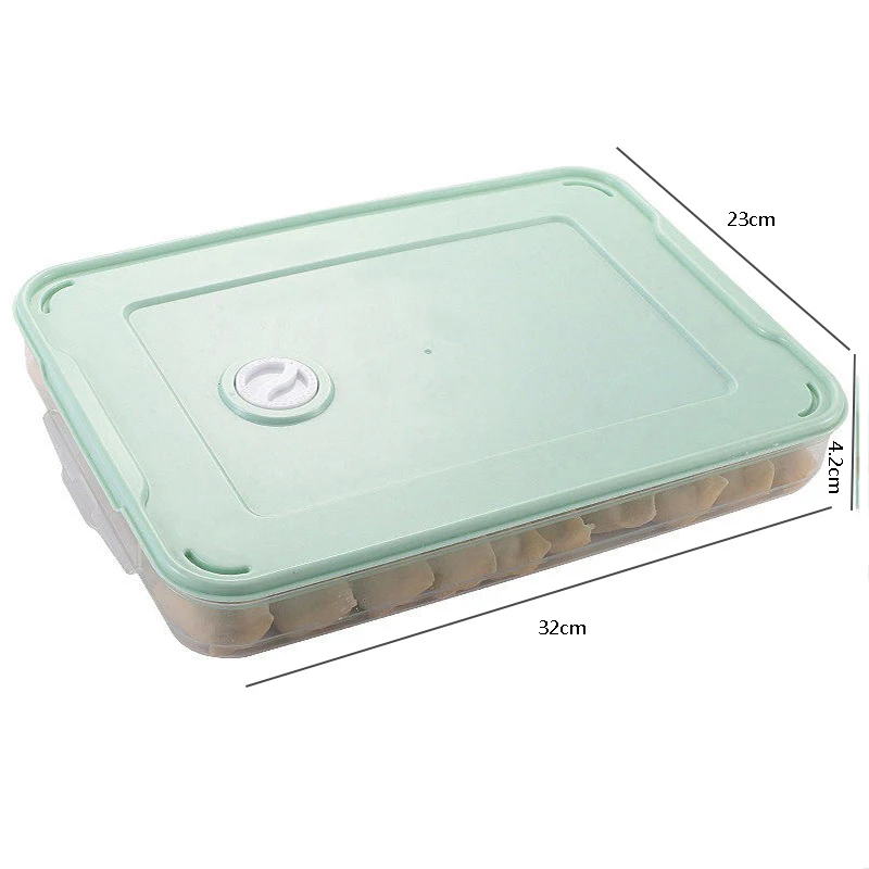 Refrigerator Food Storage Box, Kitchen Accessories, Organizer, Fresh Box, Dumplings, Vegetable, Egg Holder, Stackable, Microwave