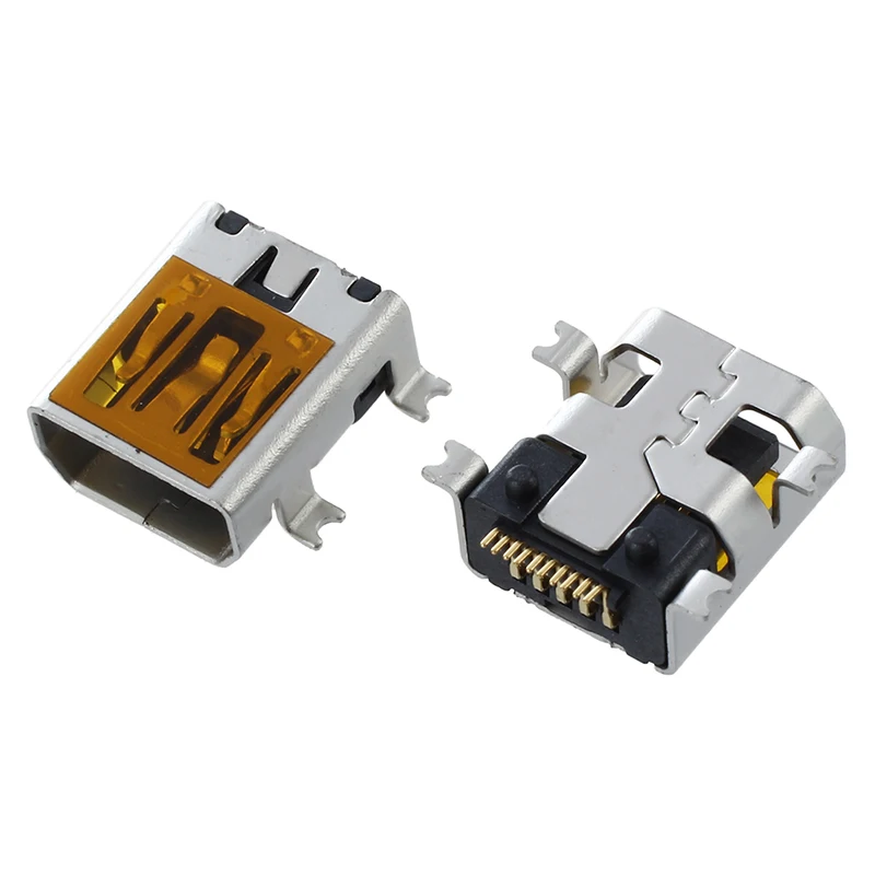 10 szt. żeńskie złącze mini USB typu B 10-pinowe złącze SMT SMD do montażu na płytce