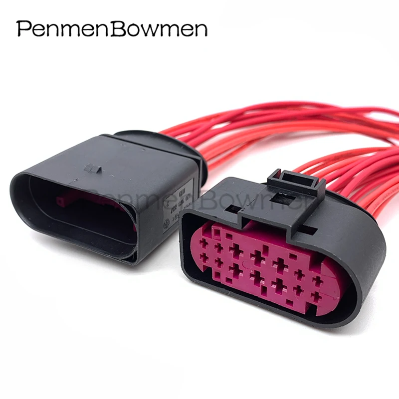 

1 Pc Auto 14Pin 1.5 3.5MM Xenon Headlights Plug Waterproof Lamp-Socket Electronic Connector Wire Harness 1J0973737