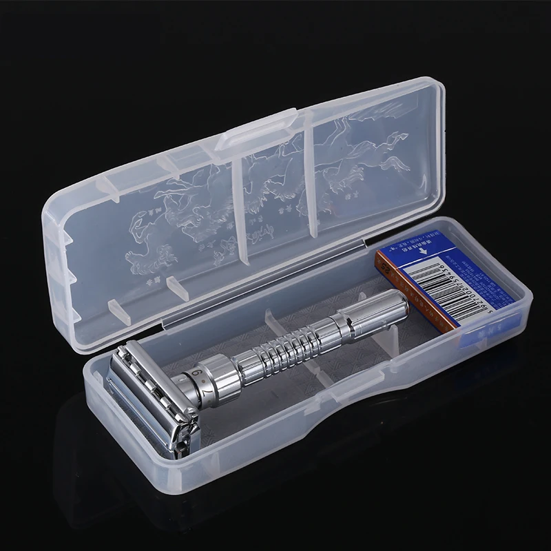 Cuchillas de afeitar de seguridad de doble filo ajustables, cuchillas de afeitar cromadas de aleación de Zinc con cuchillas