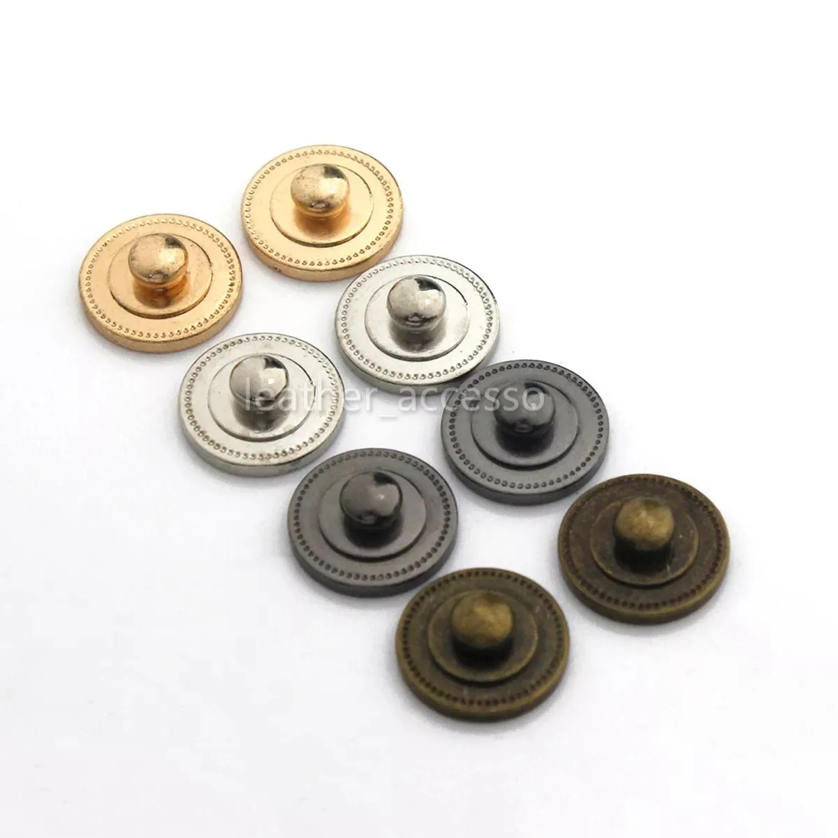 4pcs Brass Screw Back Rivets for Bag Base Studs and Leather Studs Nail Garment Leather Craft Belt Wallet Bag Decoration Hardware