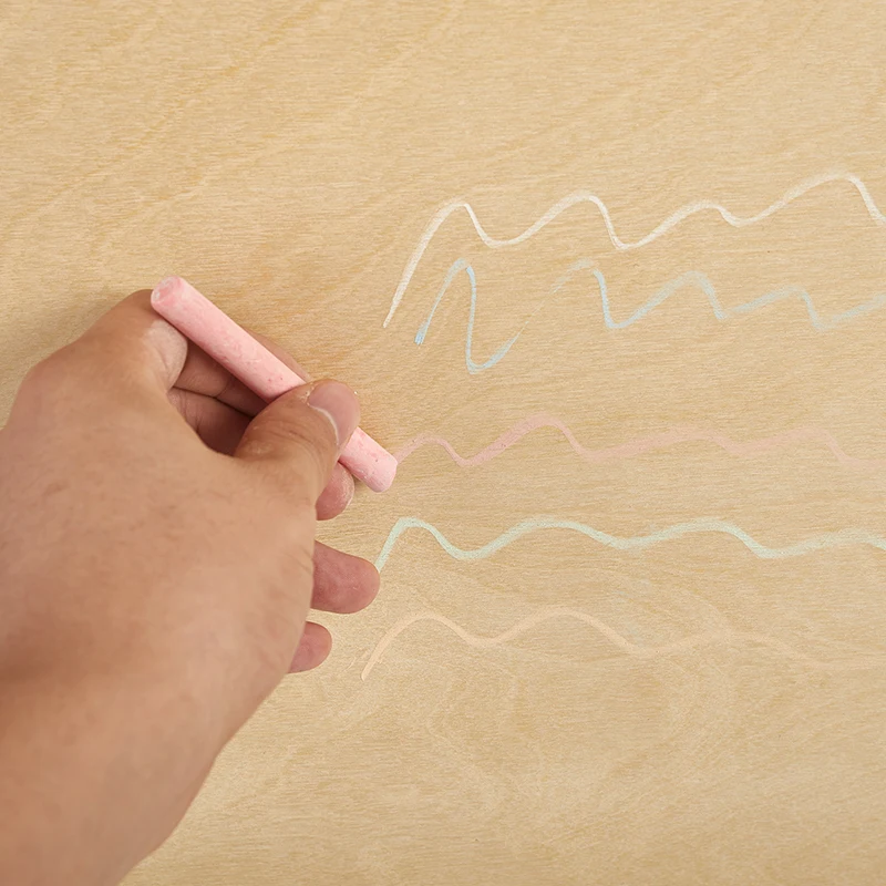 12 قطعة/الوحدة بدون غبار الطباشير القلم الرسم الطباشير ل السبورة 6 ألوان القرطاسية مكتب اللوازم المدرسية اكسسوارات تيزا Escolar