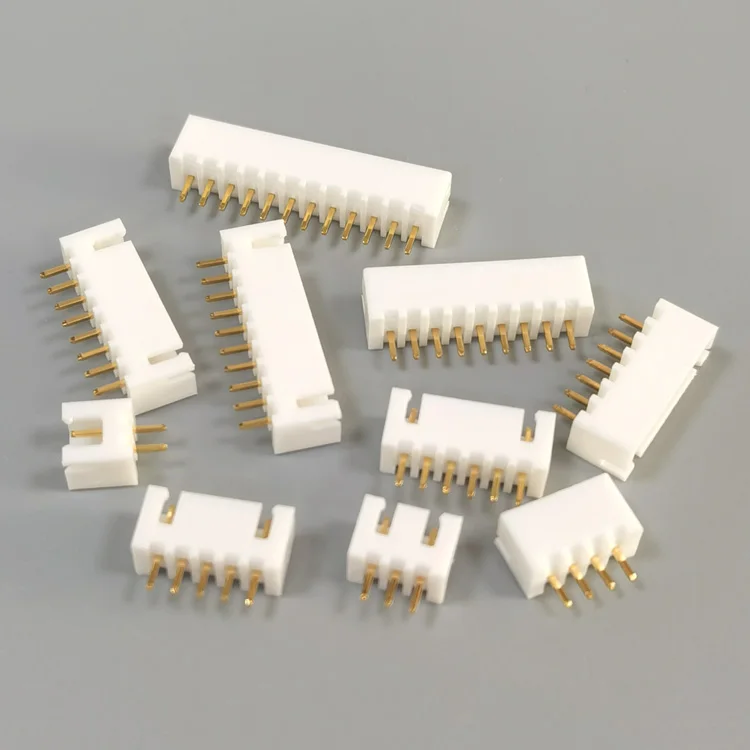 50/100pcs Gold plated XH2.54 2p 3p 4p 5p 6 pin 2.54mm Pitch Terminal Kit / Housing / Pin Header JST Connector Wire Connectors