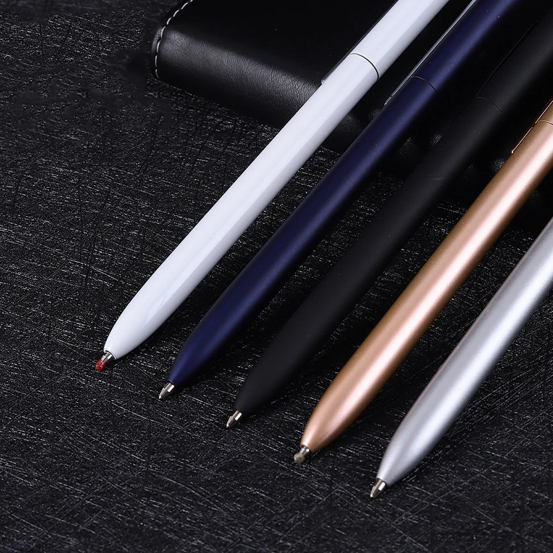 Stylo à Gel rotatif en métal avec recharges pour Xiaomi, en alliage d'aluminium, bureau, écriture lisse de 0.5MM