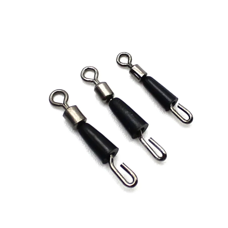 

20pcs Carp Method Feeder Connector Quick Change Swivel For Carp Helicopter Chod Rig Carp Fishing Tackle Tools Accessories