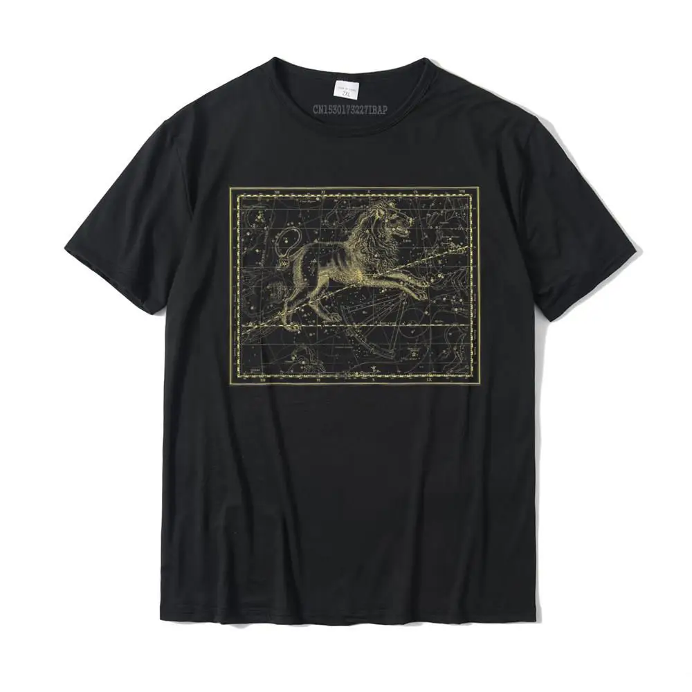 Leo Constellation Astronomy Astrology Zodiac Lion T-Shirt Camisas Cotton Tshirts For Men Customized T Shirt New Coming Casual