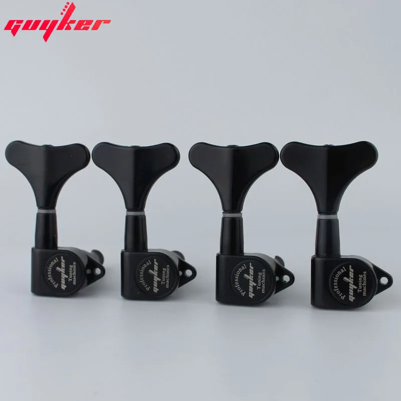 GUYKER Headstock Sealed Bass Tuners Machine Heads Black