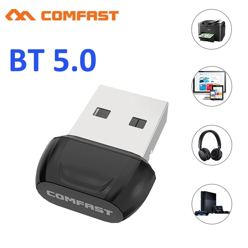 Mini Sans Fil USB Bluetooth Dongle Adaptateur 5.0 Bluetooth Musique Audio Récepteur Émetteur pour PC Haut-Parleur Souris Ordinateur Portable CF-B01