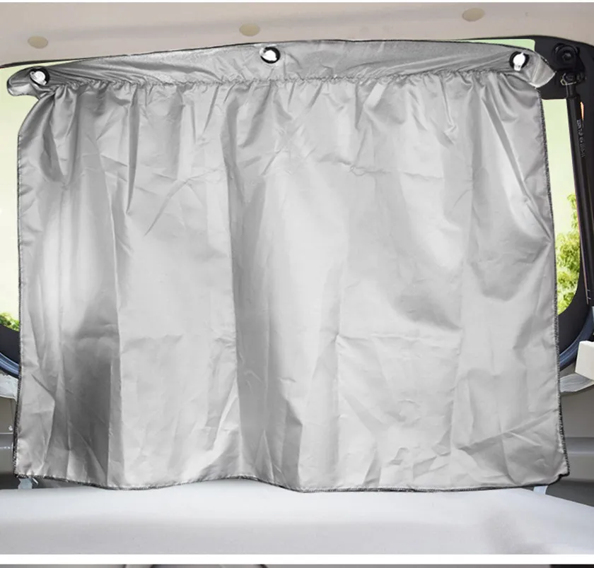 2Pcs Car Curtain Side Window Sun Shade Windshield Sunshade UV Heat Block Suction Cup Protection Cloth Sheet