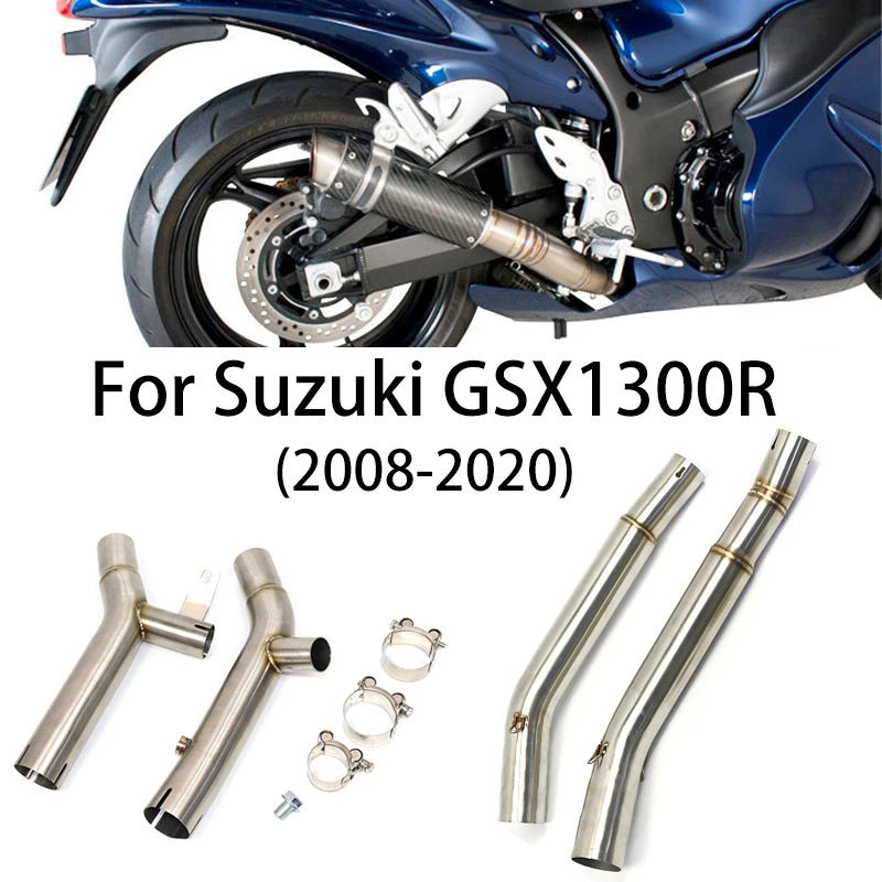 

For Suzuki Hayabusa GSX1300R GSXR1300 Hayabusa 2008-2017 Upgrade Exhaust Middle Link Pipe Connection Pipe System Escape Modified