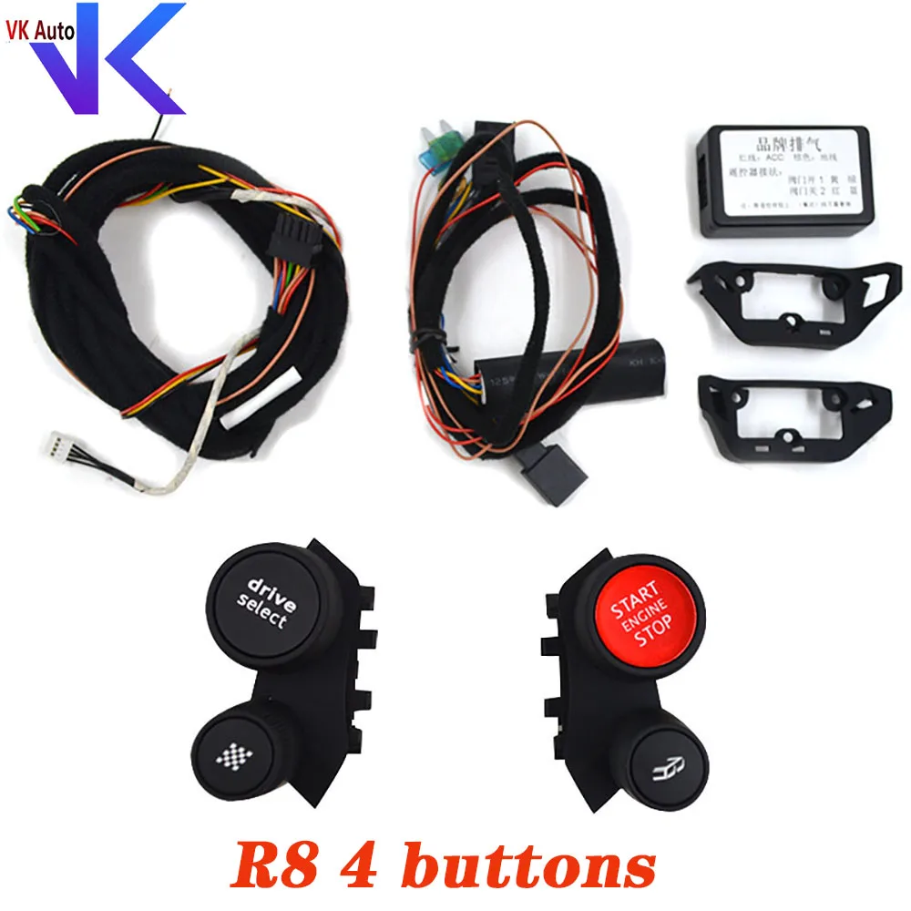 

For Audi A3 A4 A5 S4 S5 RS A6 A7 S6 S7 Q5 Q2 Q3 VW GTI R LINE Upgrade steering wheel START driving mode R8 4 buttons