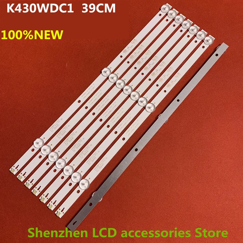 LED Strips For LE43M3570/60 LE43M3579 4708-K43WDC-A1113N11 K430WDC1 A1  388MM  6V  43inch use