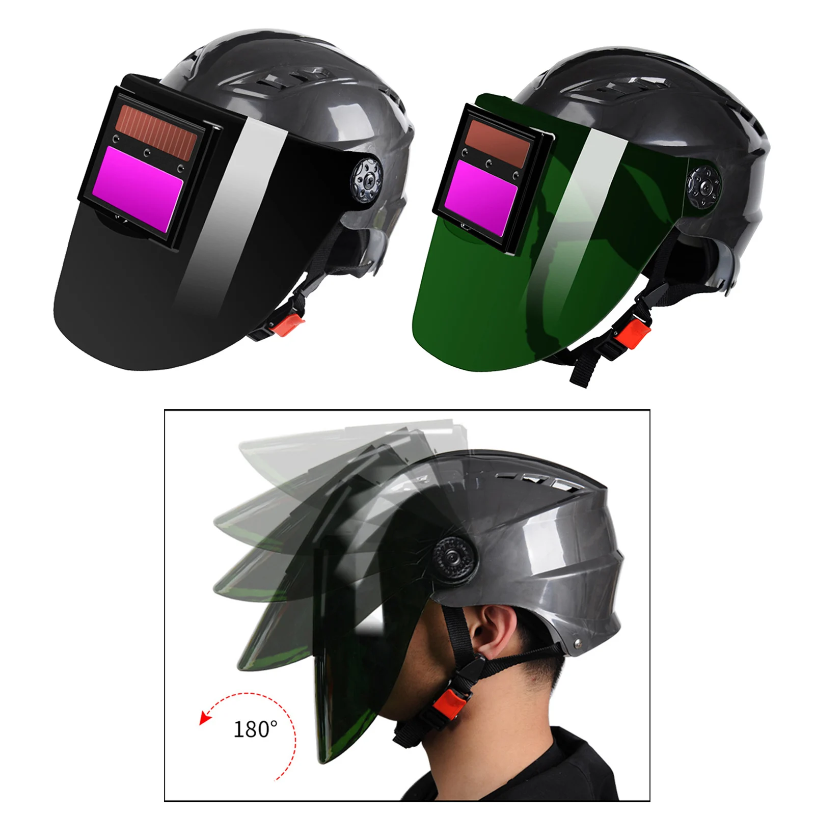 Solar Power Auto Darkening Welding Helmet Welding Mask Helmet Hood  Glasses for TIG MIG Arc Weld Grinding  Mask