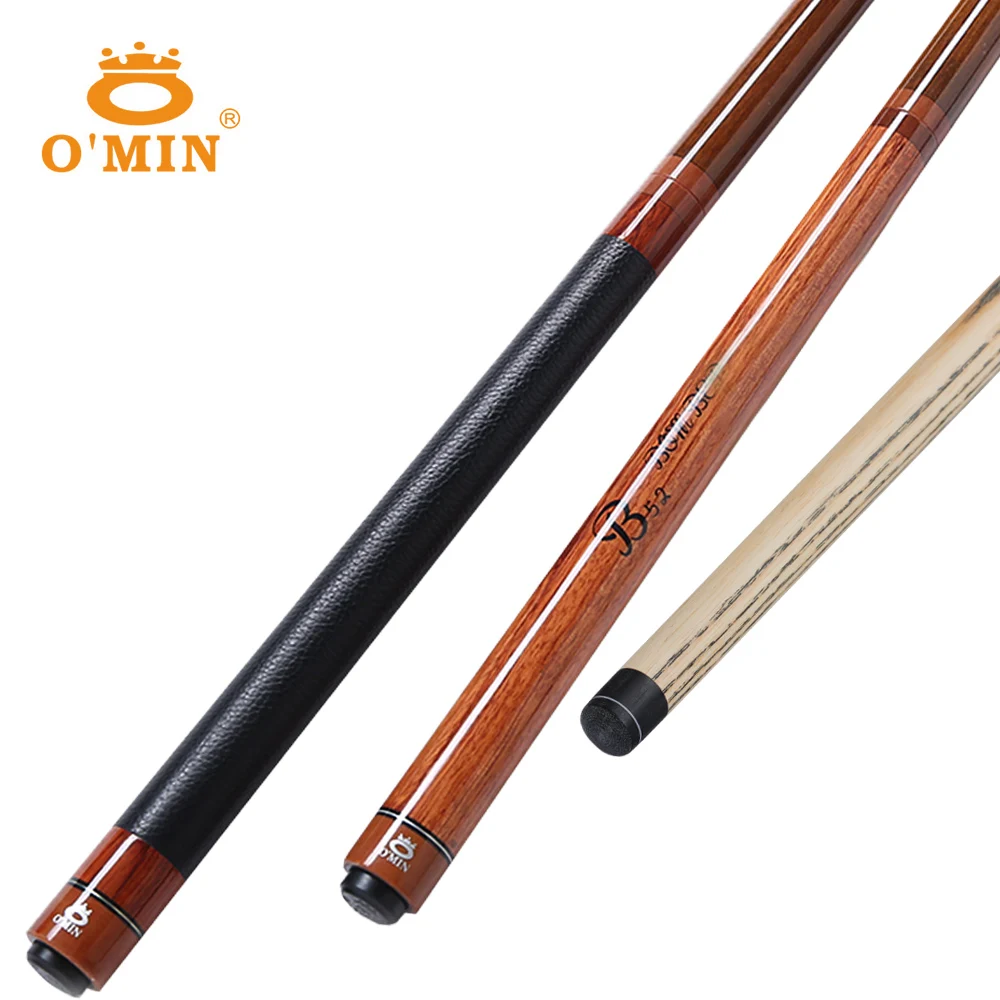 

New O'MIN Break Punch Jump Cue Billiard Stick 14 MM Tip 141 CM Length Solid Wood and Leather Handle 2 Billiard Stick China 2019