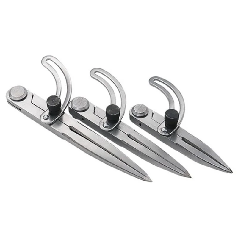 Spacing Compass Adjustable Leather Craft Rotating Tool Scriber DIY Edge Creaser Stitch Wing Divider Cross Line Compasses