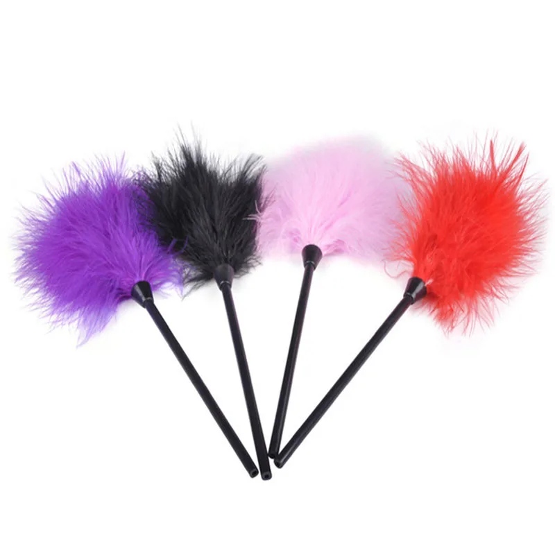 Sex Toys 27cm Flirt Feather Whip Spank Flogger Clit Tickler BDSM Bondage Slave Erotic Adult Toy Sm Game Sex Shop