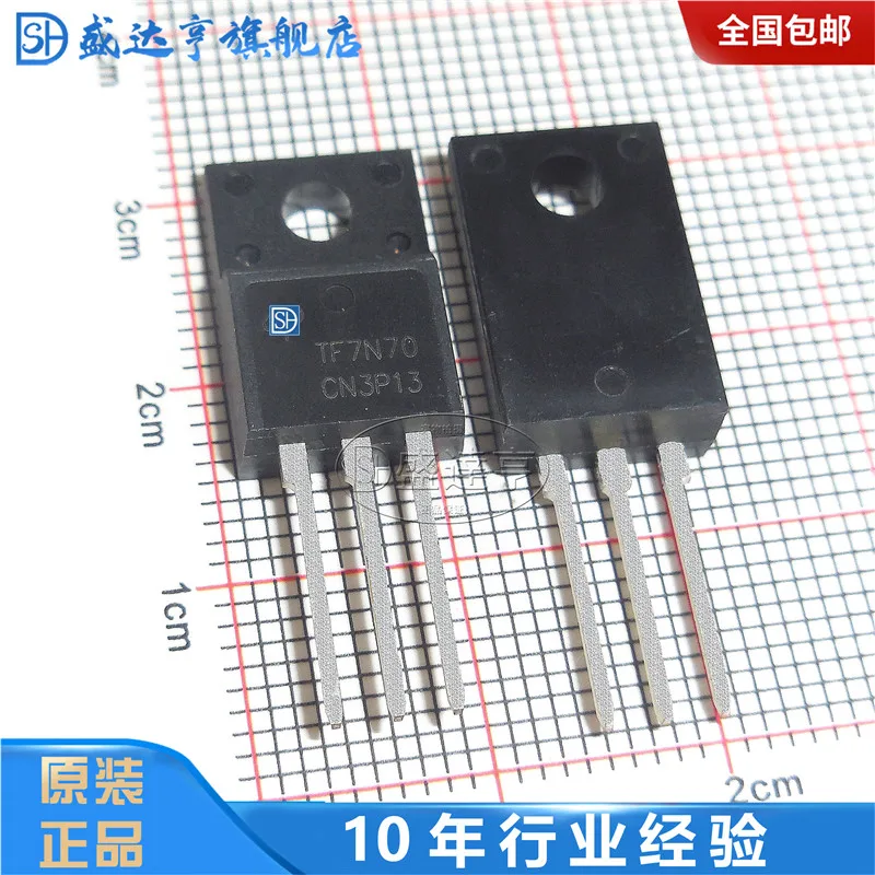 10 шт./партия, транзистор AOTF7N70 TF7N70 7A 700 в TO220F DIP MOSFET